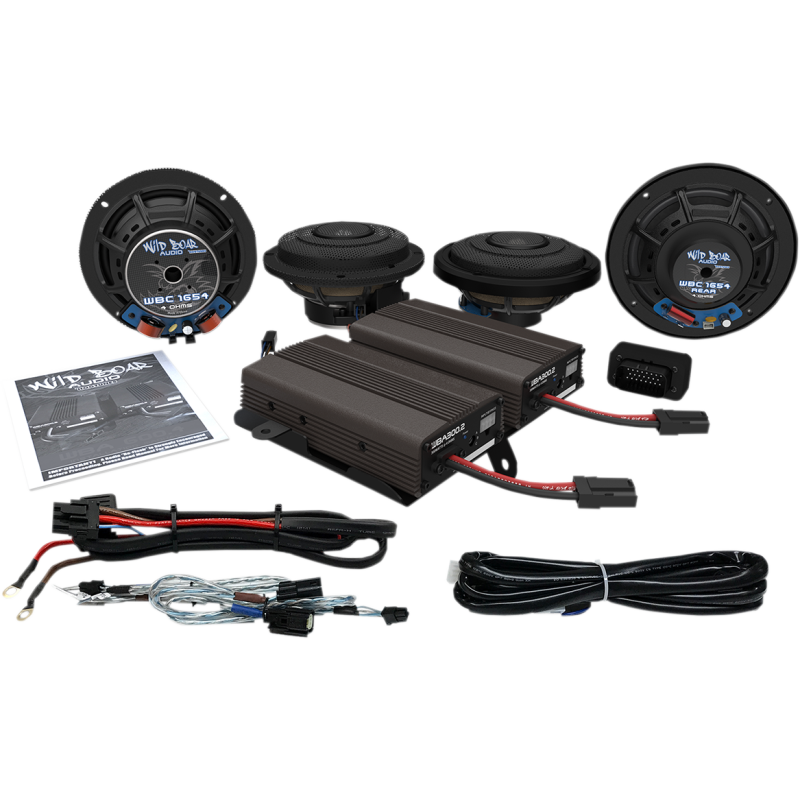 WILD BOAR AUDIO COMPLETE WBA 600 WATT SPEAKER KIT 14-23 CVO ULTRA WBA ULTRA KIT SE