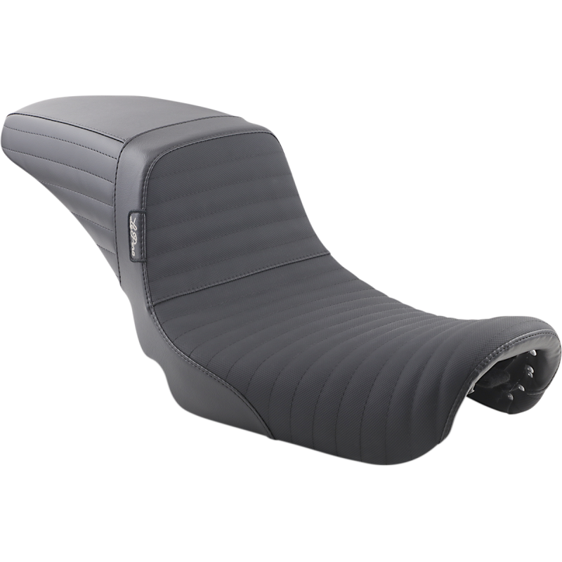 LE PERA 06-17 FXD KICKFLIP DLL BLK PLEATED GRIPP TAPE 2 UP SEAT LK-591DLPTGP