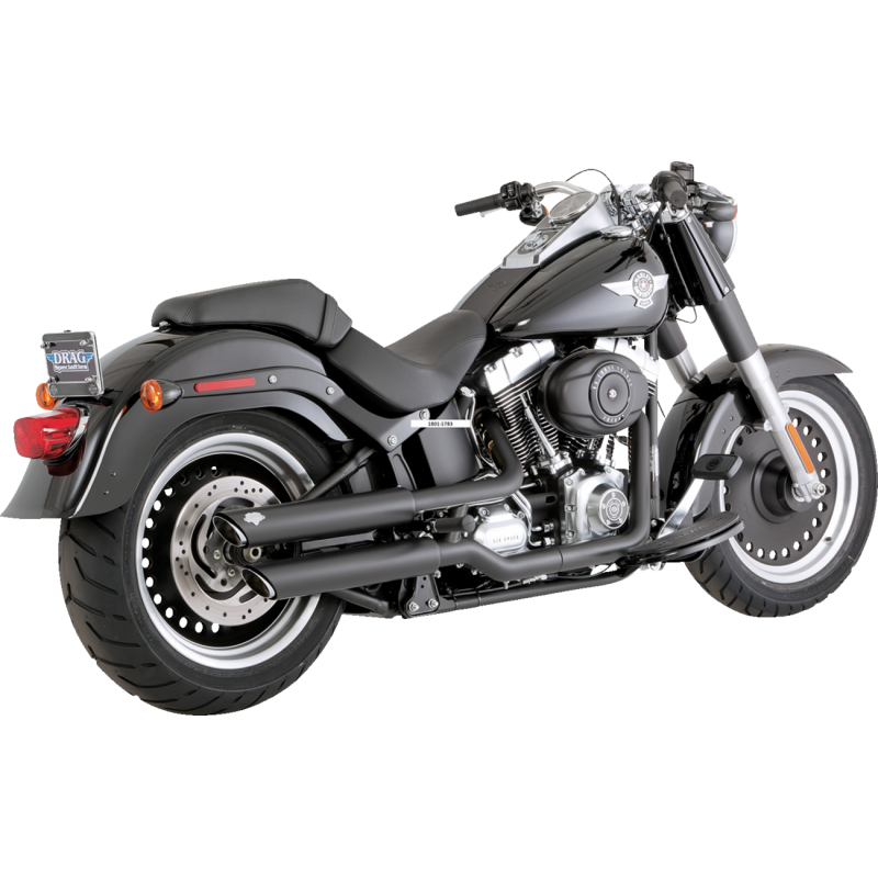 VANCE & HINES MUFFLERS 3" TWIN SLASH BLACK FATBOY DEUCE 46844