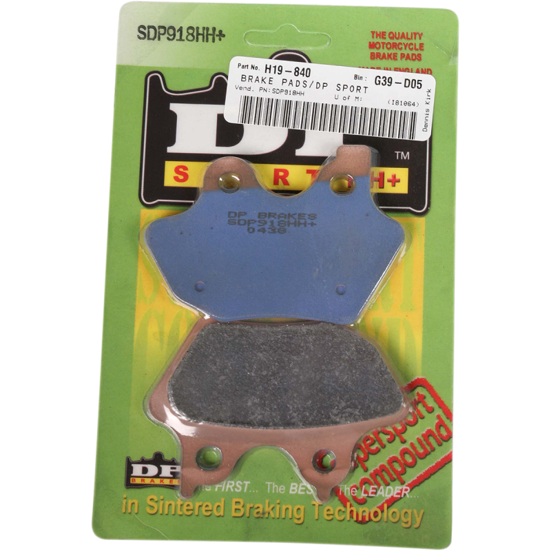 DP BRAKES SDP918HH SPORT HH COMPOUND BRAKE PAD SET SDP918HH