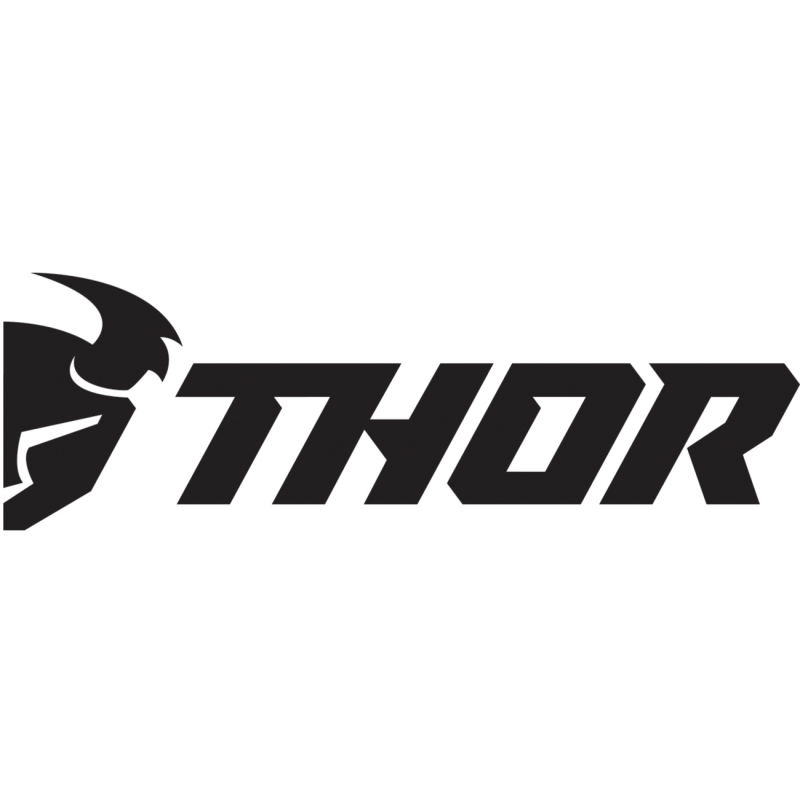 THOR DECAL 9" DIECUT BK/WH 6PK 4320-2030