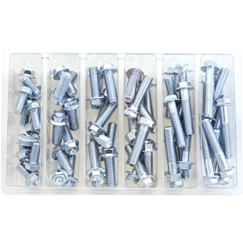 BOLT M8 10MM HEX FLANGE BOLT ASSORTMENT (KT) SV-M8HEXF