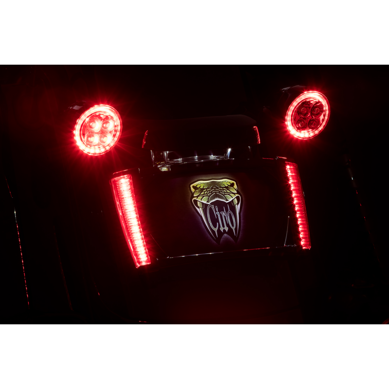 CIRO LLC FRAME LP W/LEDS BLK/RED 40302