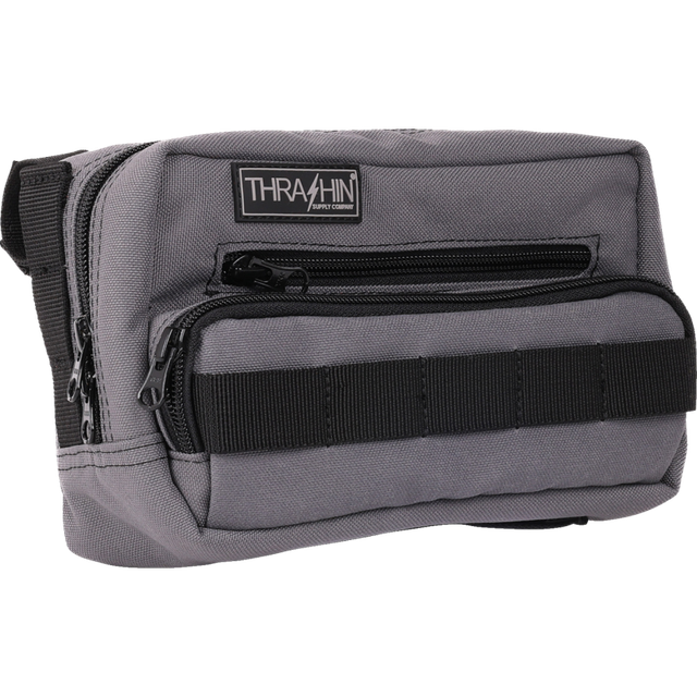 THRASHIN SUPPLY CO. BAG HANDLEBAR TSC PLUS GRAY THB-0018