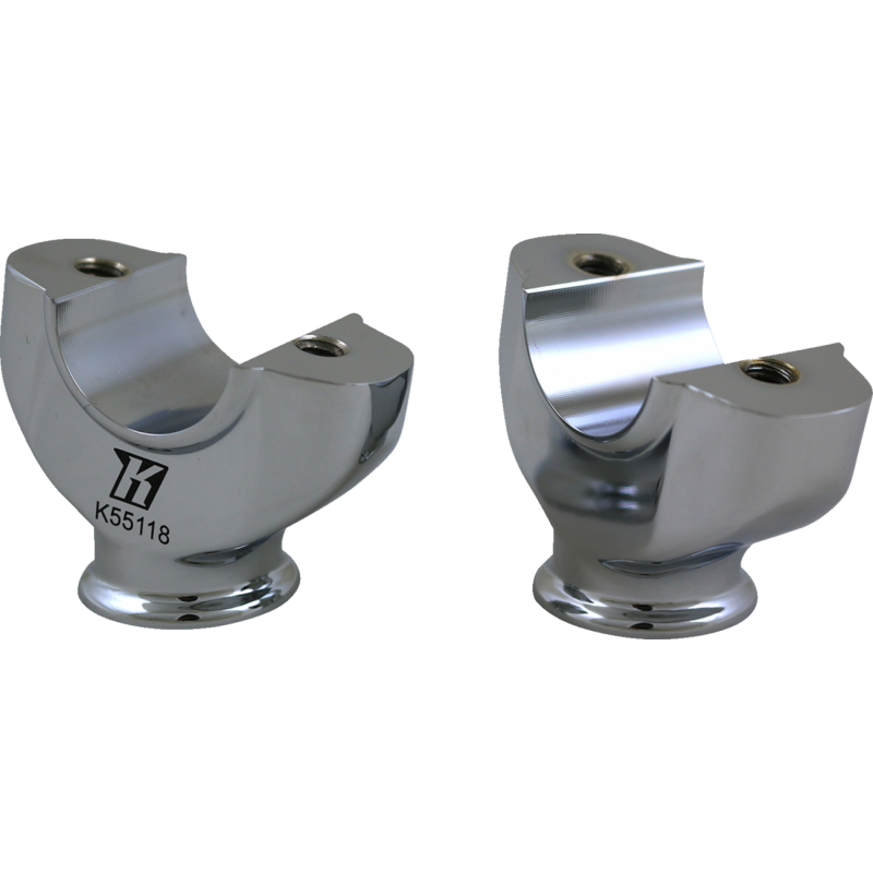 KODLIN LOWER RISERS FOR M8 FXBR CHROME K55118