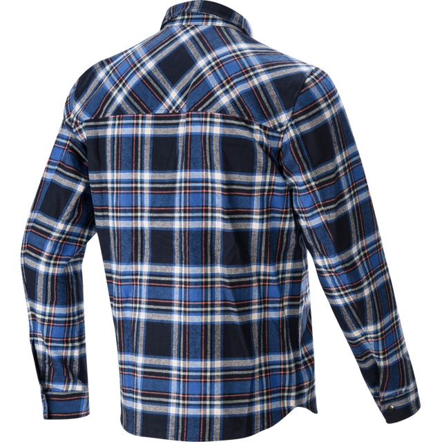 ALPINESTARS WHISTLER WIND BLOCK PLAID SHIRT - XL - BLUE 1401023-70-XL