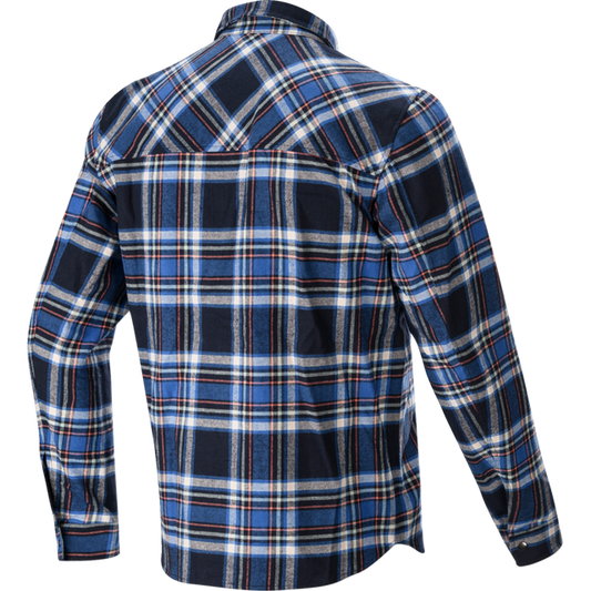 ALPINESTARS WHISTLER WIND BLOCK PLAID SHIRT - XL - BLUE 1401023-70-XL