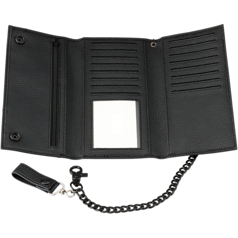 Z1R WALLET LTHR ZIR BLK LONG 3070-1119