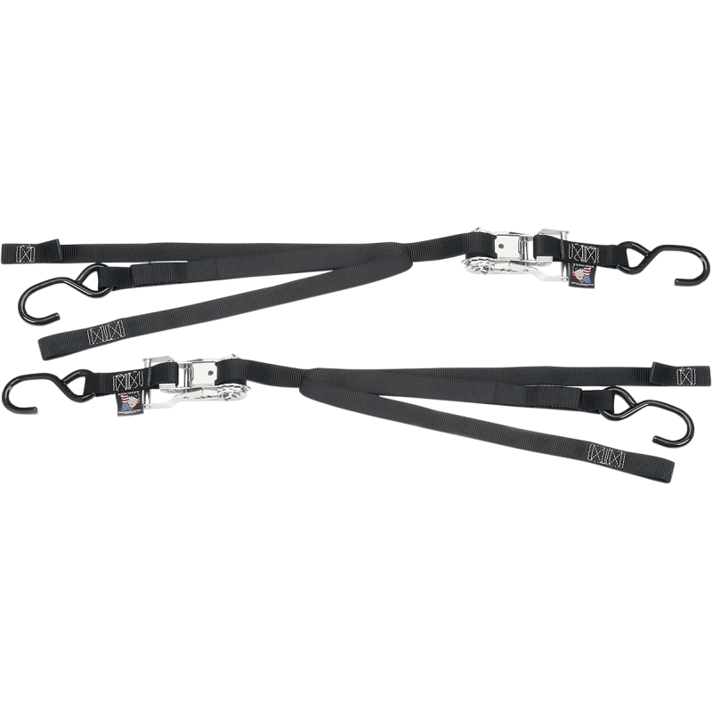 POWERTYE MFG. 1" RATCHET TIW DOWNS W/ SOFT TYE PR 33722
