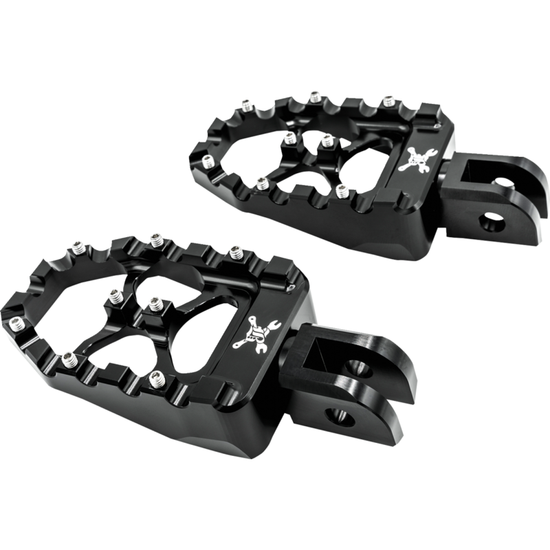 BURLY BRAND MX-EVOLUTION PEGS - BLK (M8 SOFTAIL) B13-1016B