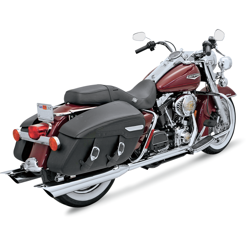BASSANI XHAUST 95-08 FLH/FLT TRUE DUAL HEADERS CHROME 11315A