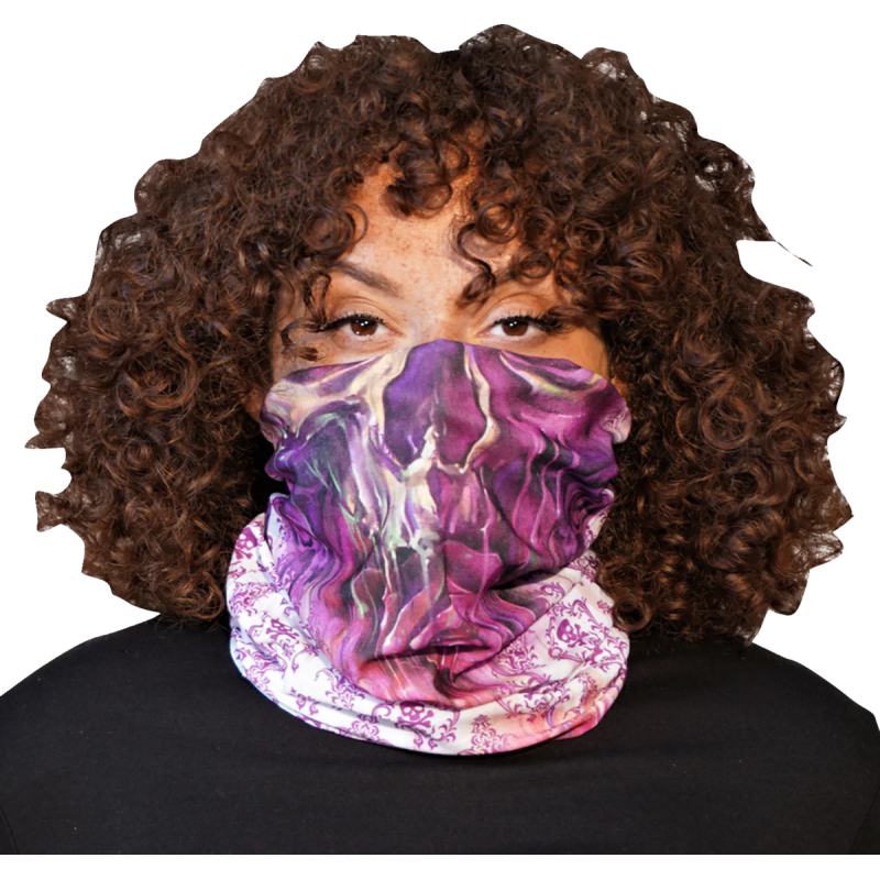 LETHAL THREAT NECK SCARF WATERCOLOR SKL NS90825