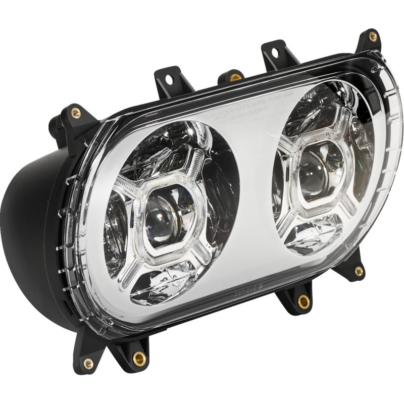 CUSTOM DYNAMICS HEADLIGHTS PGDBLX LED CHR PG-RG-C