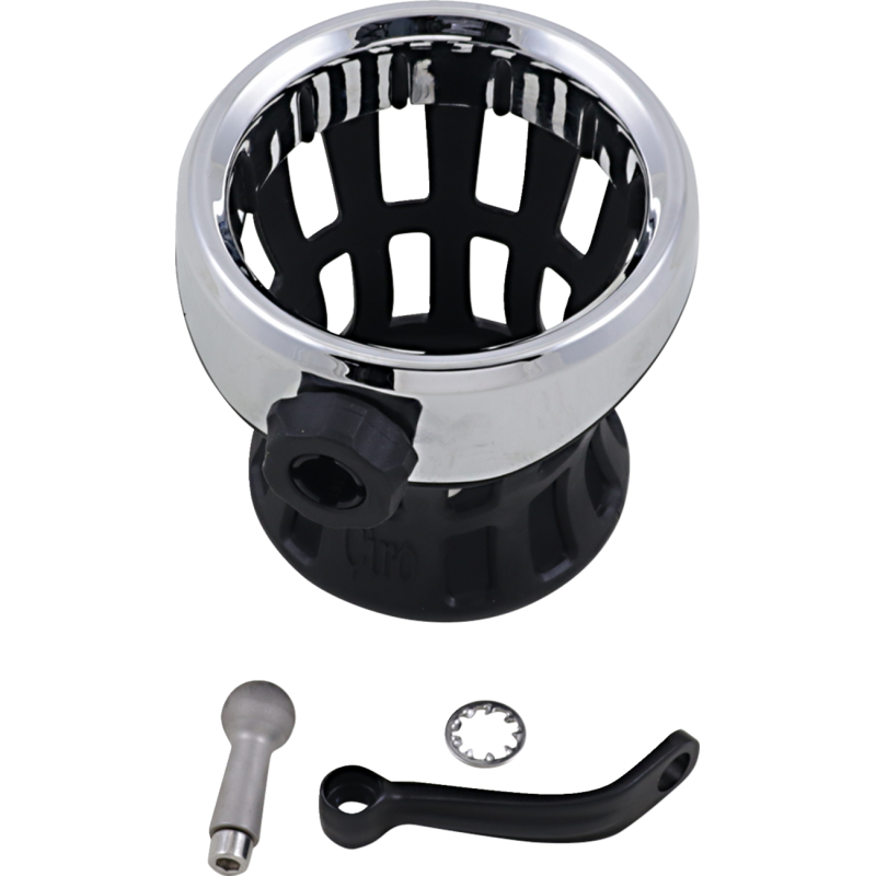 CIRO LLC DRINK HOLDER BLK W/ MIRROR MOUNT 50420