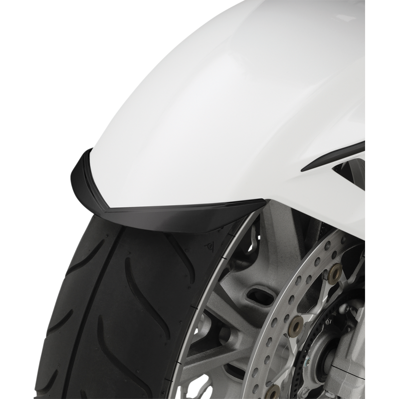 SHOW CHROME FRONT FENDER TIP - BLACK 52-940BK