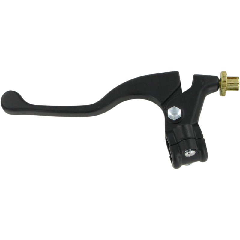 PARTS UNLIMITED SHORTY LEVER KAW/SUZ/YAM-BLACK-LEFT 43-4104L