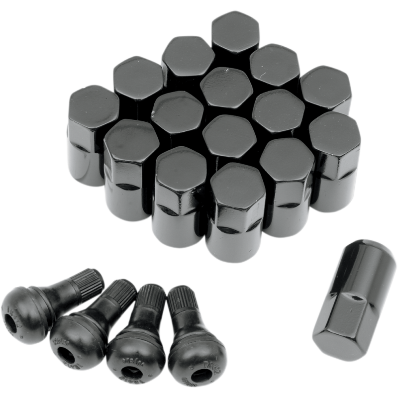 MOOSE UTILITY DIVISION 12MM X 1.25 BLACK LUG NUT (16) + 4 V/S SP300MO206B