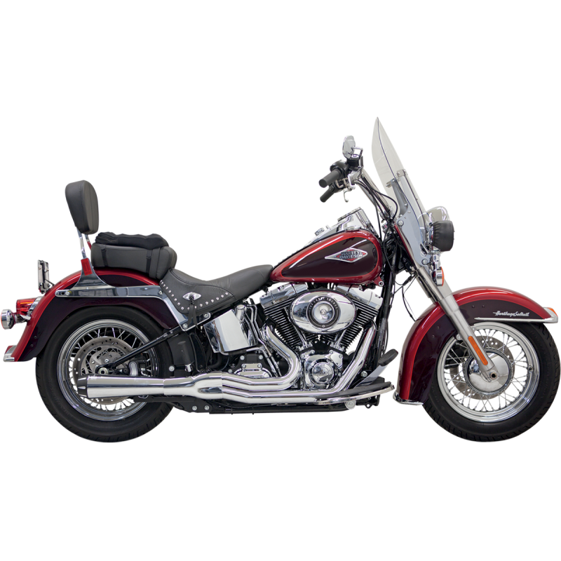 BASSANI XHAUST 86-17 SOFTAIL MEGA POWER 2:1 FS CHROME 1S12R