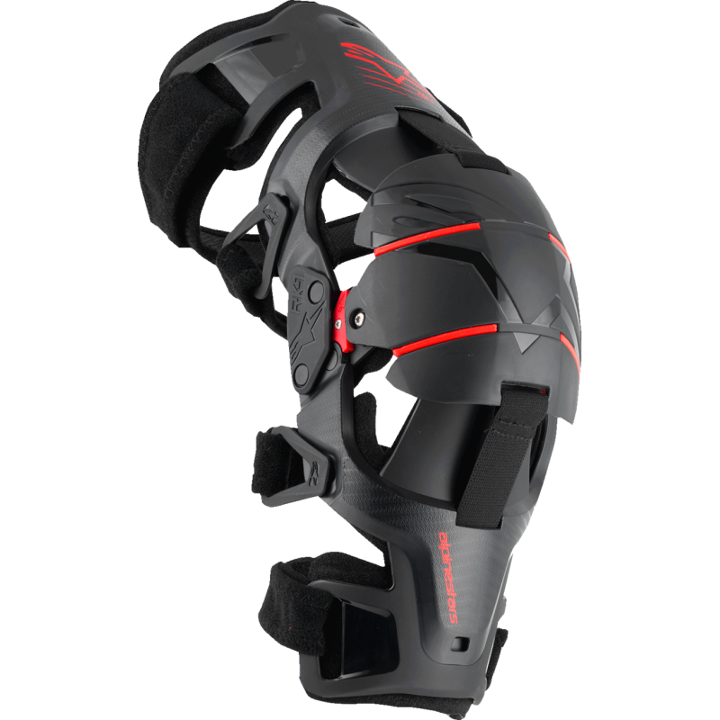 ALPINESTARS RK-1 PLASMA KNEE BRACES BLK/RD L/XL 6501725-13-LXL