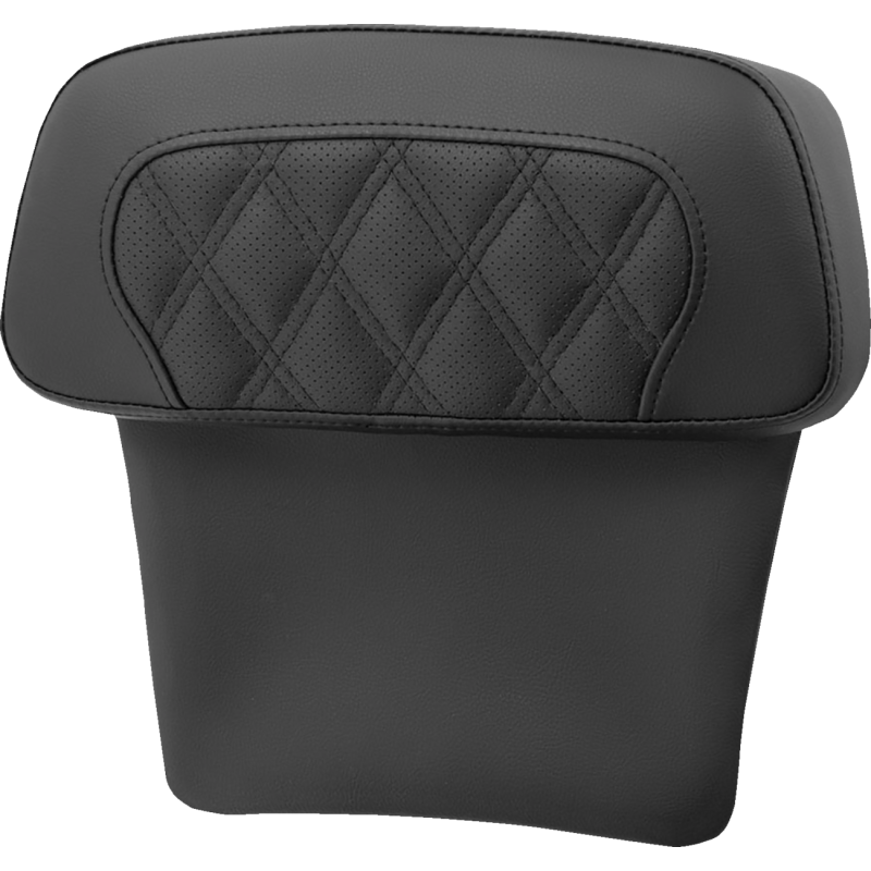 SADDLEMEN ROADSOFA BACKREST PERF BLK W/ LAT STITCH - FLT/FLH'14-'23 814-07-CPACK-LS
