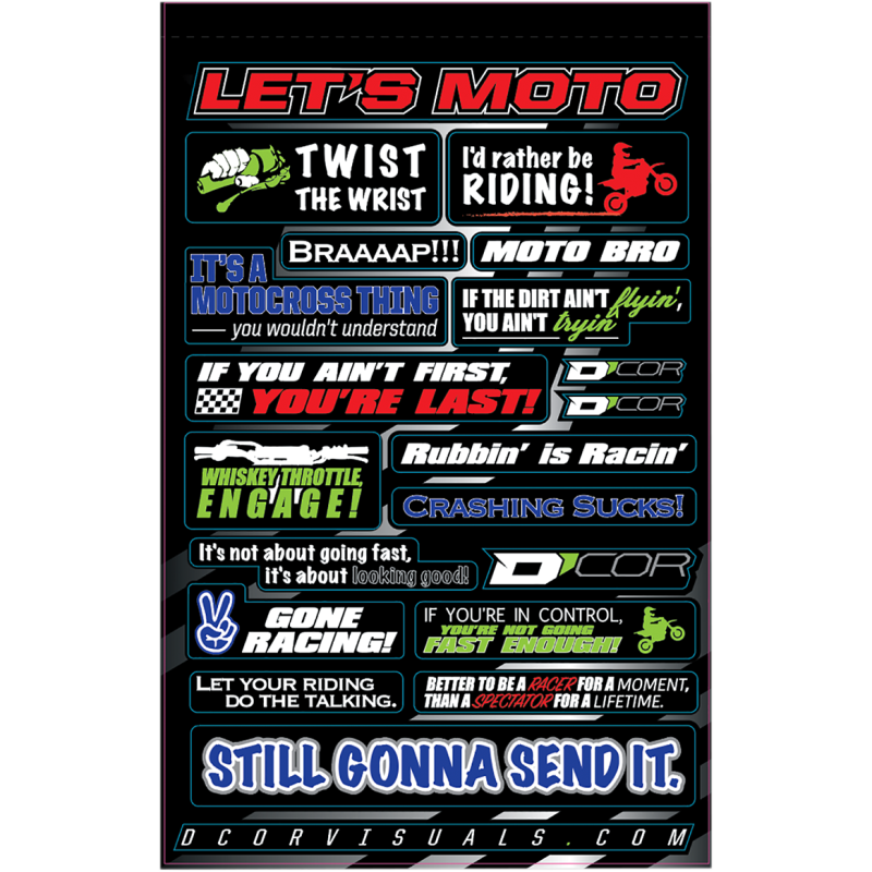 D'COR VISUALS DECAL SHEET MOTOTALK 40-90-114