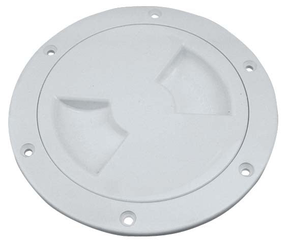 SEADOG SCREW OUT DECK PLATE 5" WHITE 337150-1