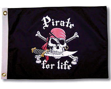 TAYLORMADE FLAG "PIRATE FOR LIFE" 1800