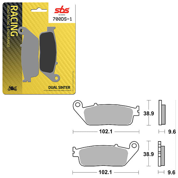 SBS DS-1 DUAL SINTER DYNAMIC RACING CONCEPT PAD  6370700106