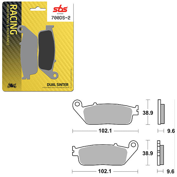 SBS DS-2 DUAL SINTER DYNAMIC RACING CONCEPT PAD  6410700106