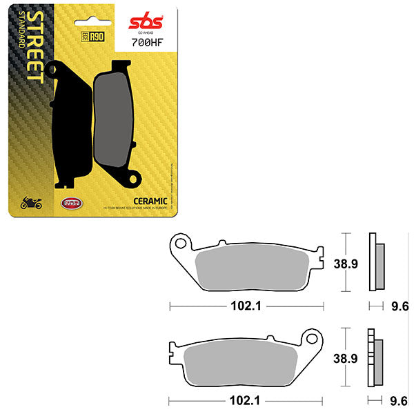SBS ATV/UTV CERAMIC BRAKE PAD  6190700100