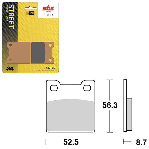 SBS PERFORMANCE LS SINTER BRAKE PAD  6260701100