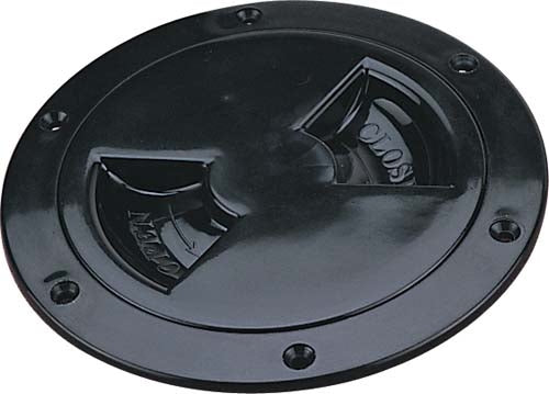 SEADOG SCREW OUT DECK PLATE 4" BLACK 337145-1