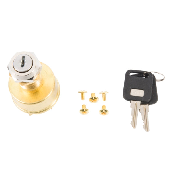 SEADOG 3-POSITION KEY SWITCH-BRASS MAGN. 420351-1