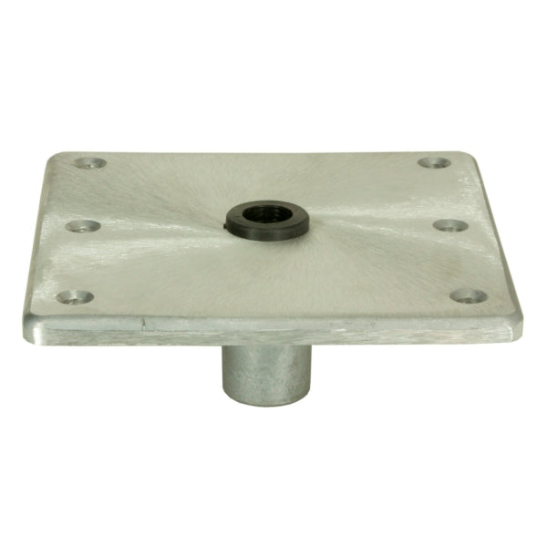 SPRINGFIELD ALUM DECK BASE 7"X7" BRUSHED SATIN 1620016