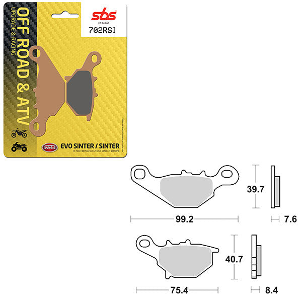 SBS EVO SINTER BRAKE PAD  6280702100