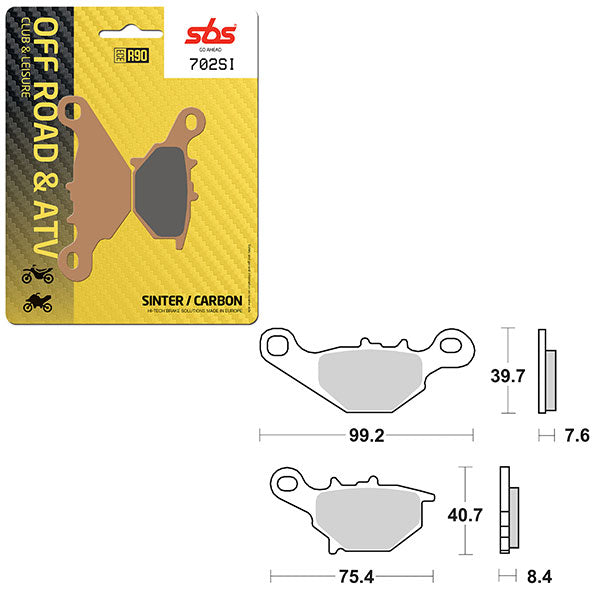 SBS ATV/UTV SINTER BRAKE PAD  6240702100