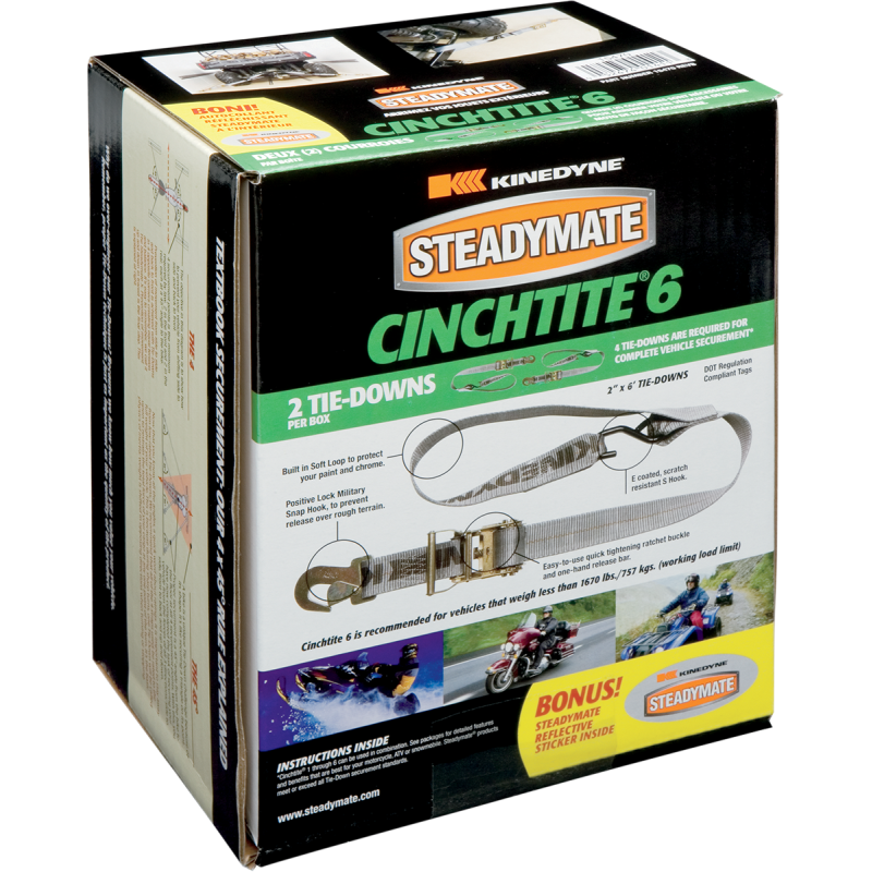 STEADYMATE STEADYMATE CINCHTITE 6 1670 LBS 2 PACK 15470