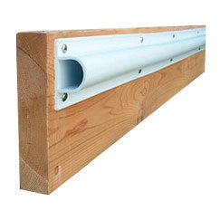 DOCKEDGE SINGLE D PROFILE, (10X8FT,80FT/CRT), WH DE1004F