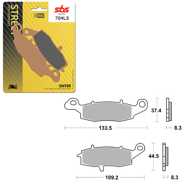 SBS PERFORMANCE LS SINTER BRAKE PAD  6260704100