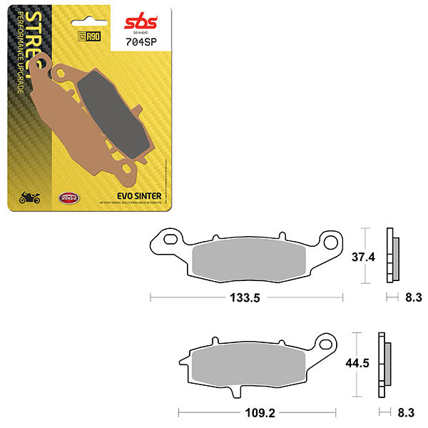 SBS SP EVO SINTER BRAKE PAD  6390704108