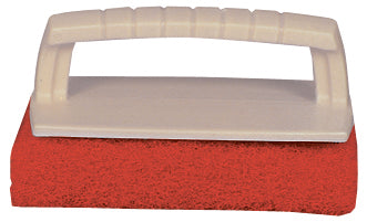 STARBRITE SCRUB PAD WITH HANDLE (MEDIUM) (RED) 040130