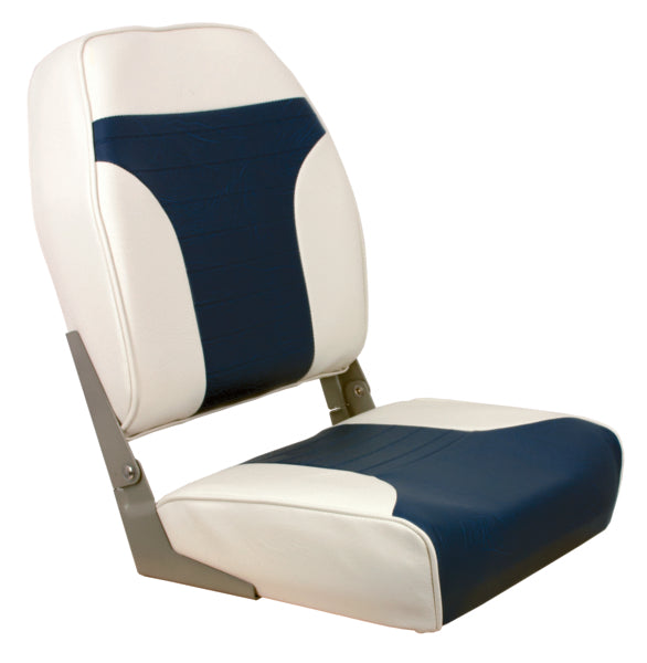 SPRINGFIELD ECONOMY FOLDING HIGH BACK CHAIR, WHITE/B 1040667