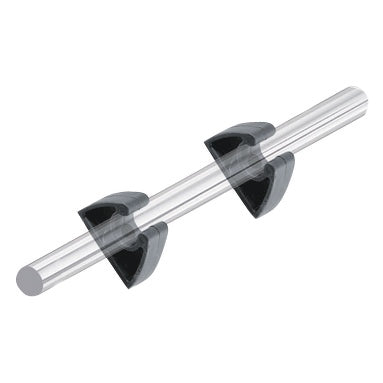 PERKO POLE STORAGE CLIPS, PAIR 0477DP0BLK