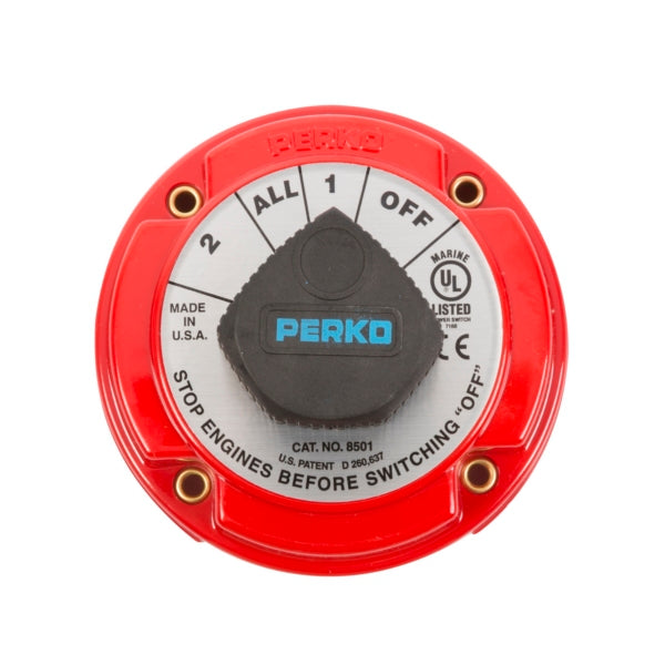 PERKO BATT SWITCH 250AMP 2BATT 8501DP