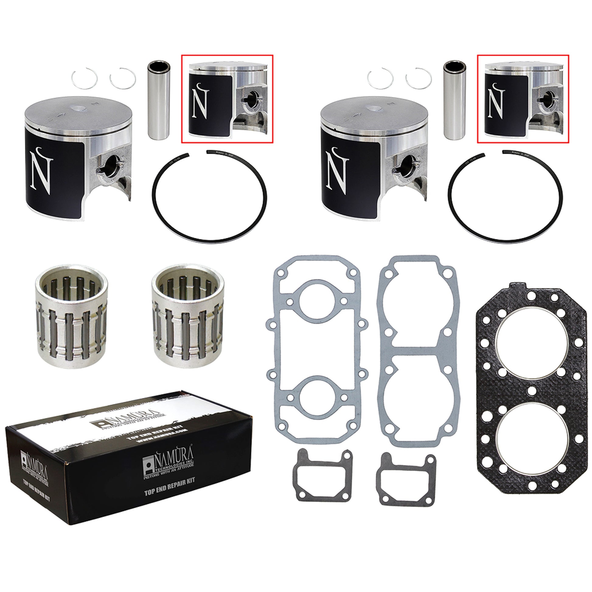 NAMURA TOP END REPAIR KIT STANDARD KAWASAKI NW-20001K