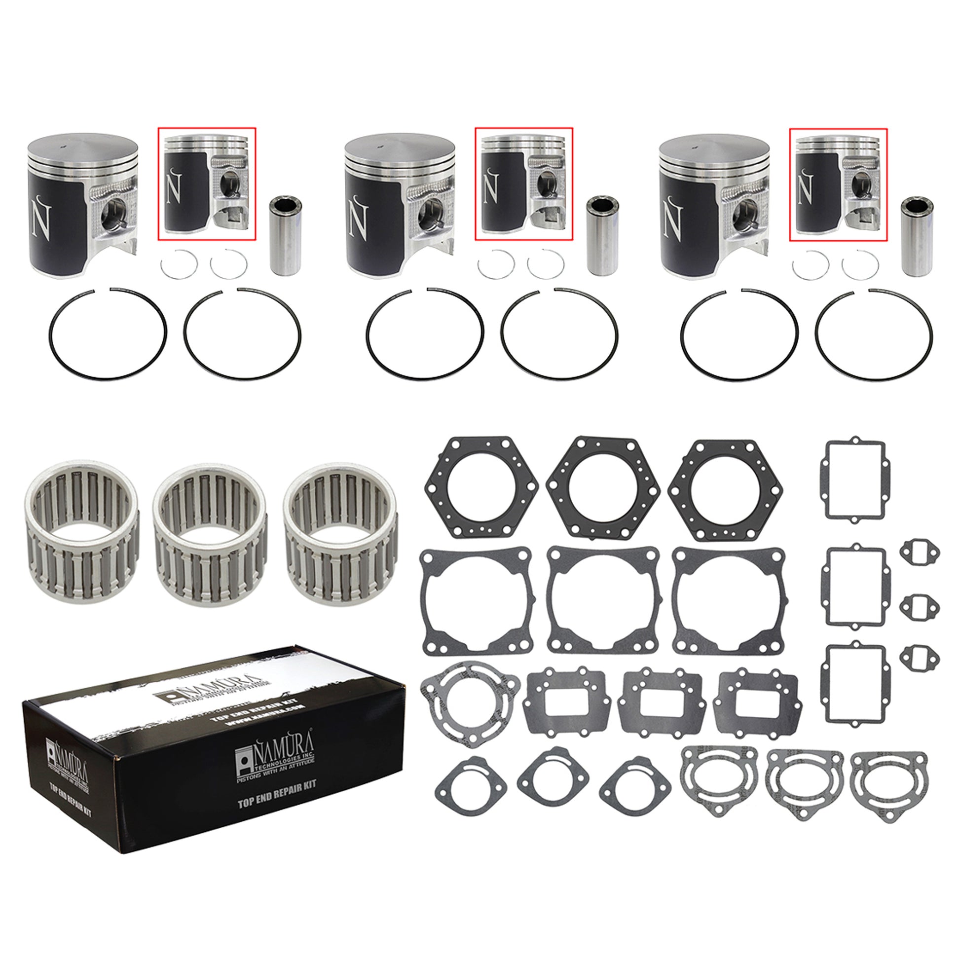 NAMURA TOP END REPAIR KIT STANDARD KAWASAKI NW-20006K