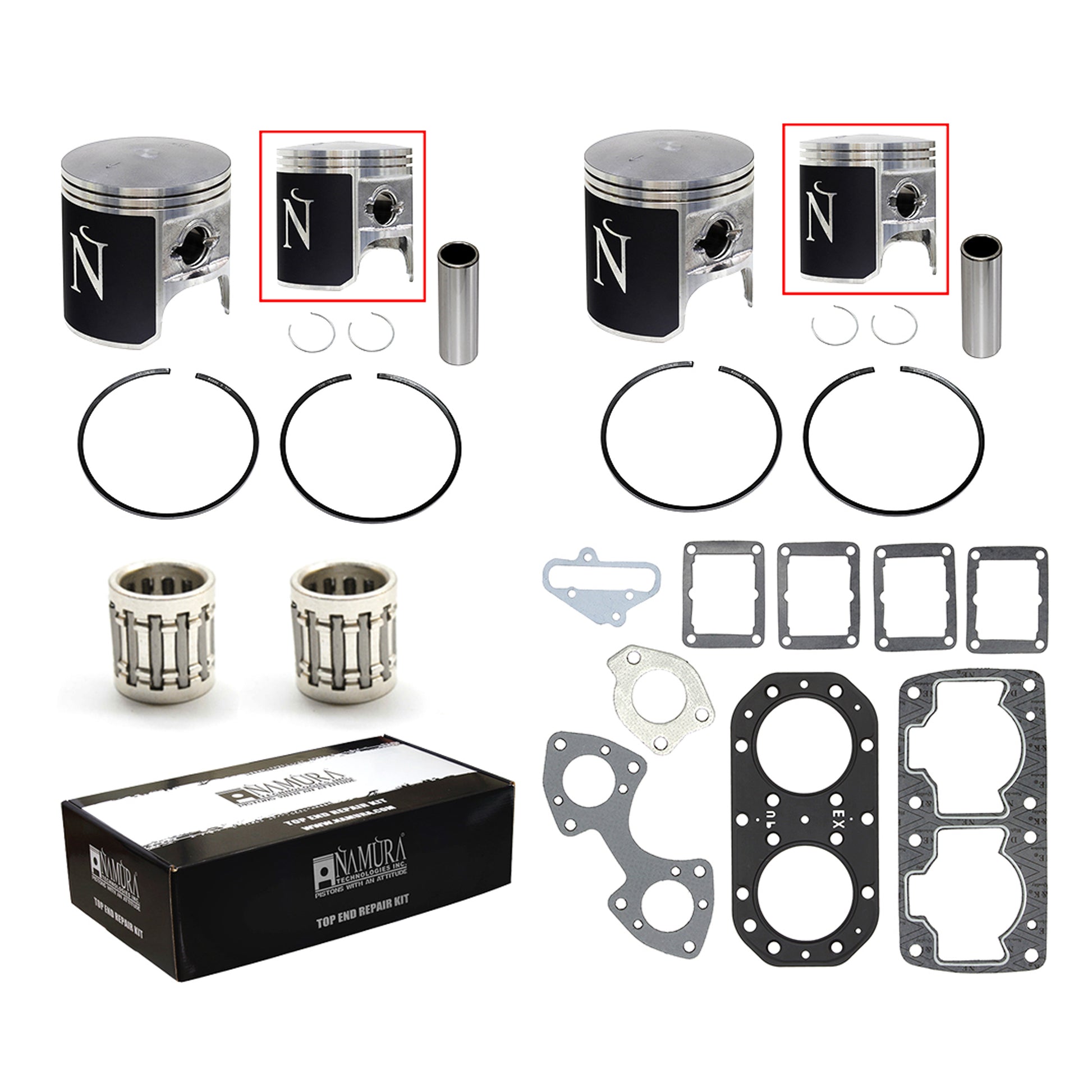NAMURA TOP END REPAIR KIT STANDARD KAWASAKI NW-20000K1