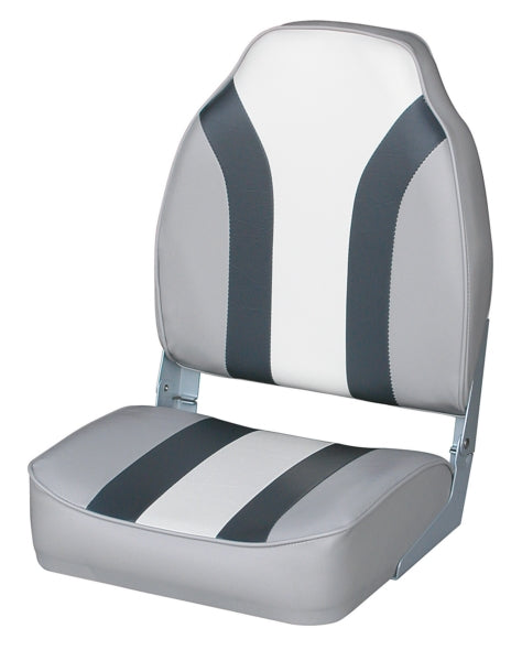 WISE BOAT SEAT CHARCOAL/GREY/WHT 8WD1062LS-975