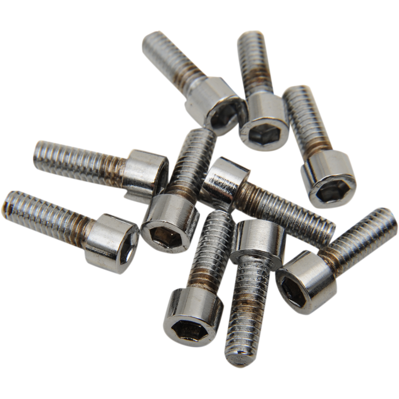 DRAG SPECIALTIES 8-32*1/2 ALLEN MACHINE SCREWS(10)CYCHROM MPB189