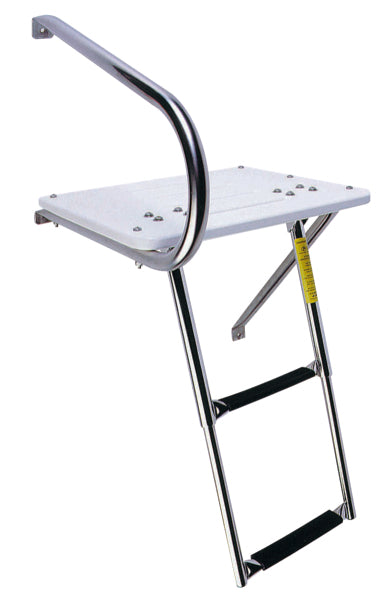 GARELICK O/B SWIM PLATFORM W/TELESCOPING LADDER 19536